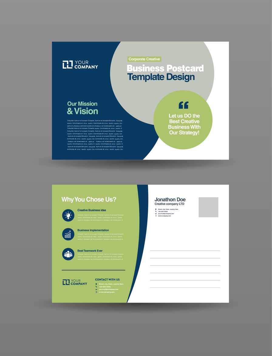 business postcard