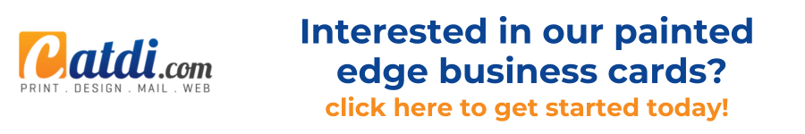 Make Your Business Cards Pop: The Painted Edge of Success! 3 Painted Edge Business Cards